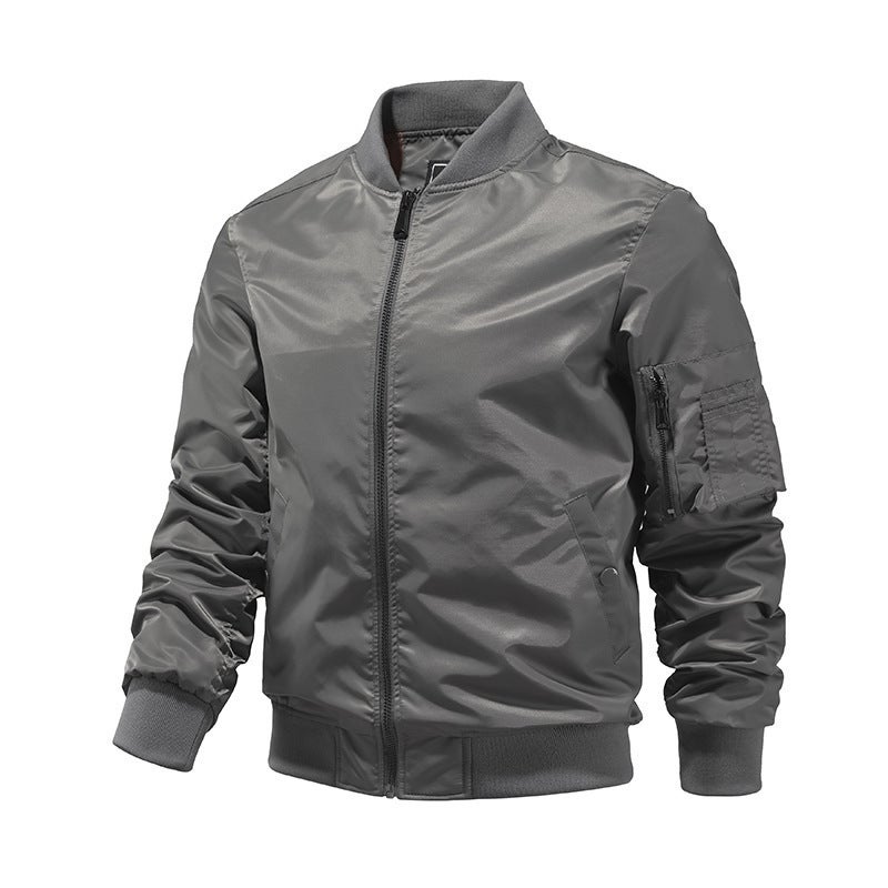 Flight Jacket Live Supply Ma1 Bomber Jacket Baseball Suit Plus Size - Image 2